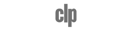 Small greyscale CLP logo